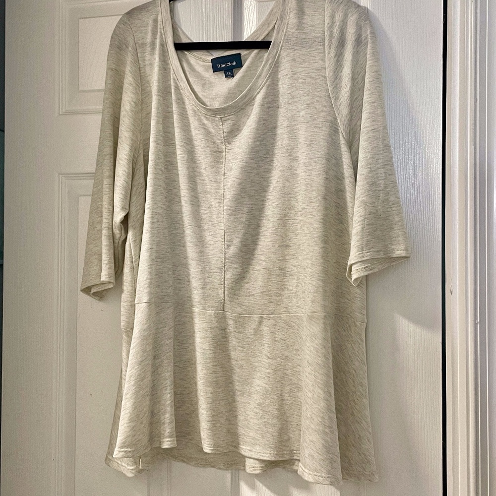 NWOT: ModCloth Plus Size White Top